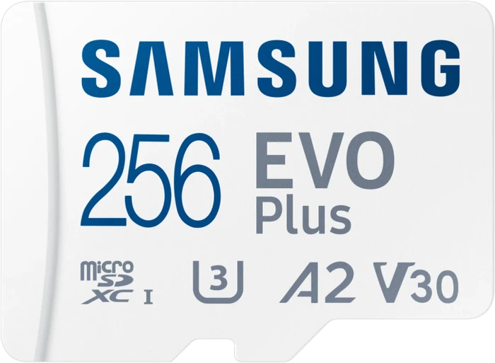 Samsung EVO Plus 2024 R160 256GB Kit, UHS-I U3, A2, Class 10