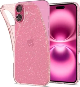 Spigen Liquid Crystal Glitter für Apple iPhone 16 Rose Quartz