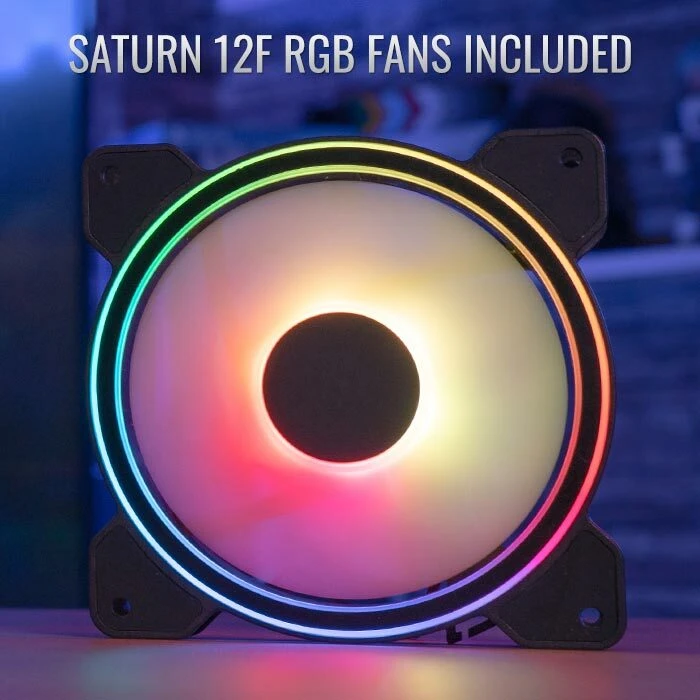 AeroCool Menace Saturn RGB, Glasfenster