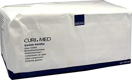 Abena Curi Med Mullkompressen unsteril, 10 x 20cm, 100 Stück