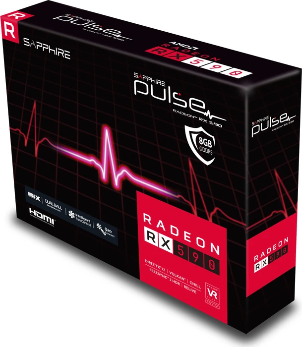 Sapphire Pulse Radeon RX 590 8G G5, 8GB GDDR5, DVI, 2x HDMI, 2x DP, lite retail