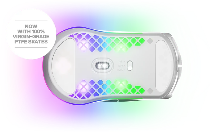 SteelSeries Aerox 3 Wireless Snow 2022 Edition, weiß, USB/Bluetooth