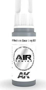 AK-Interactive 3rd Gen Acrylic Colors Air Series RAF medium sea grey bs381c/637, 17ml