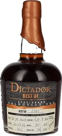 Dictador Best of 1980 Apasionado 700ml
