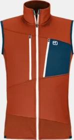 Ortovox Fleece Grid Funktionsweste clay orange (Herren)