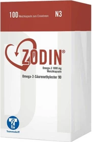 Trommsdorff Zodin Omega-3 1000mg Weichkapseln, 100 Stück
