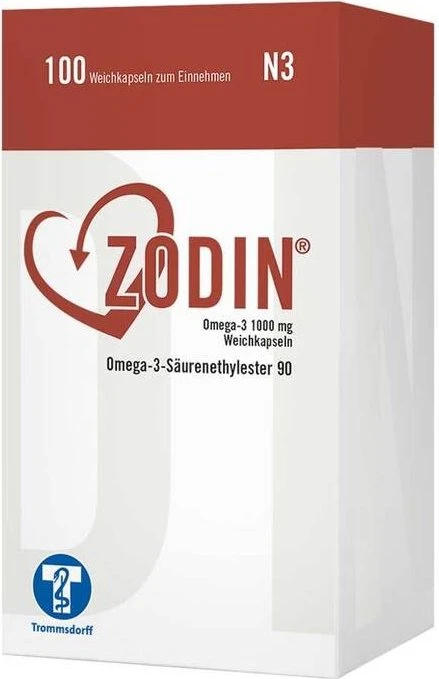 Trommsdorff Zodin Omega-3 1000mg Weichkapseln, 100 Stück