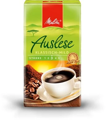 Melitta Auslese klassisch-mild Kaffeepulver, 500g