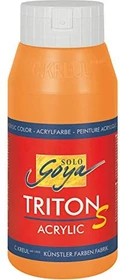 Kreul Solo Goya Triton S Acrylic Acrylfarbe, echtorange, 750ml
