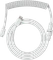 Glorious Coiled Cable USB-C auf USB-A, Tastaturkabel (Spiral-Textilkabel), 1.37m, Ghost White Vorschaubild