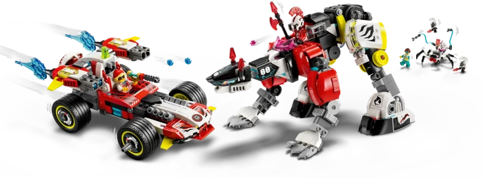 LEGO DREAMZzz - Coopers Tiger-Mech und Zero's Hot Rod Auto
