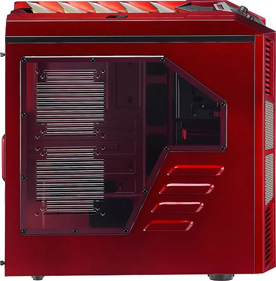 AeroCool XPredator X3 RG Edition rot/gold, Acrylfenster