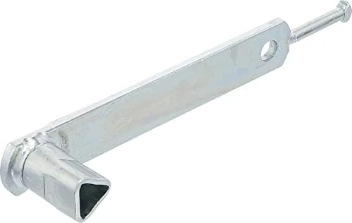 BGS technic 50500 M12 Dreikantschlüssel für Dreikantschloss, 19x250mm