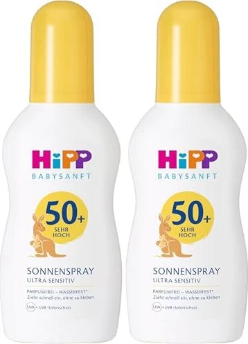 Hipp Babysanft Kinder Sonnenspray Ultra-Sensitiv LSF50+, 150ml