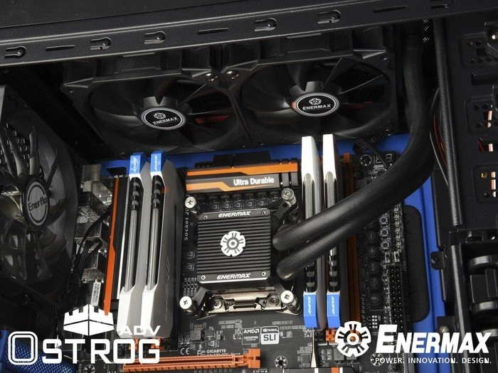 Enermax Ostrog ADV blau, Acrylfenster