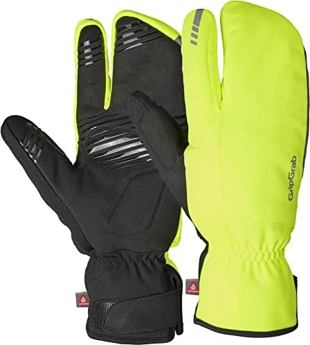 GripGrab Nordic 2 Fahrradhandschuhe yellow hi-vis