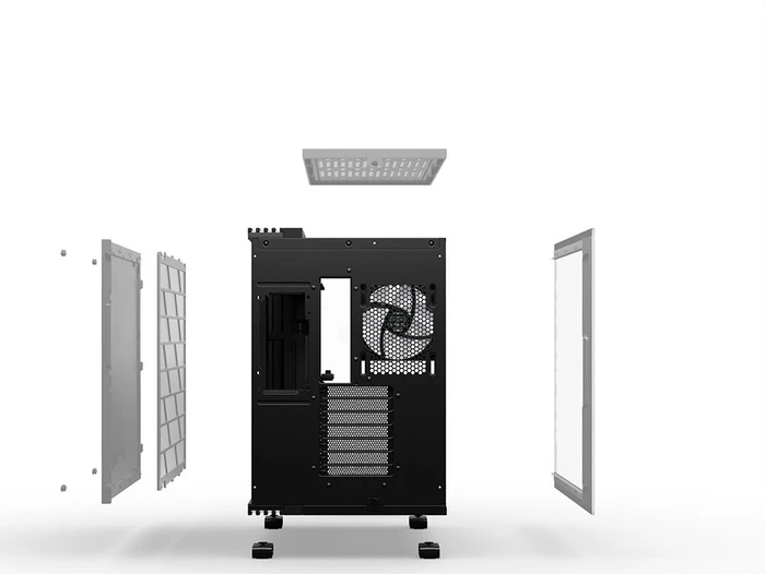 be quiet! Light Base 600 LX Black, schwarz, Glasfenster