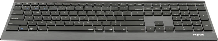 Rapoo E9500M Multi-mode Wireless Keyboard, schwarz, USB/Bluetooth, DE