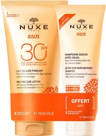 Nuxe Sun Melting Sun Lotion LSF30 + After Sun Shampoo 100ml Geschenkset
