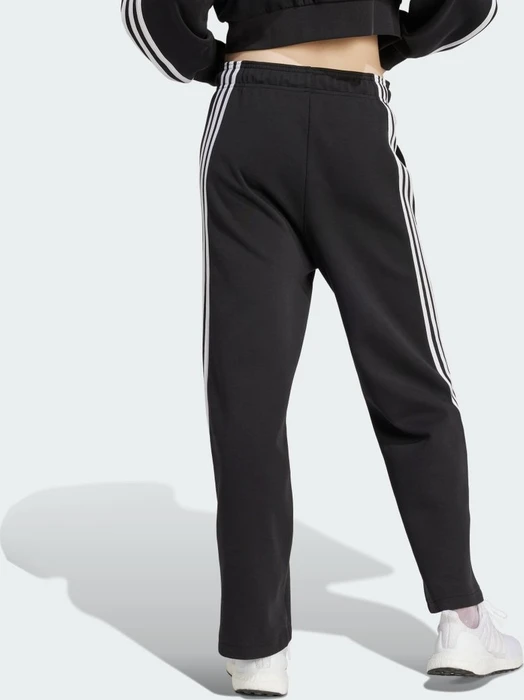adidas Future Icons 3-Streifen Open Hem Trainingshose lang schwarz (Damen)