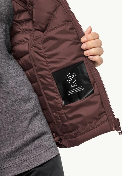 Jack Wolfskin Tundra Down Funktionsjacke dark maroon (Damen)