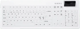 Contour Design Active Key Hygiene-Tastatur mit Chipkartenleser, weiß, USB, DE