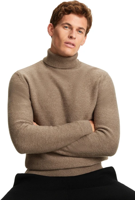Falke Basic Apparel Rollkragen Pullover brown mel. (Herren)