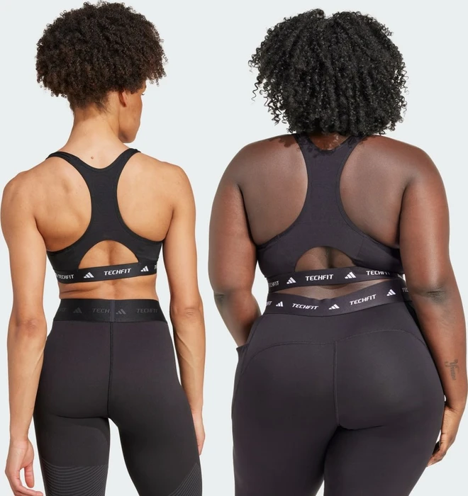 adidas TECHFIT Medium-Support Sport-BH black (Damen)
