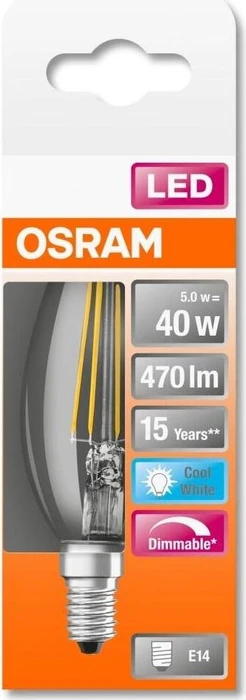 Osram Ledvance LED Retrofit Classic B 40 4.8W/840 E27