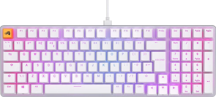 Glorious GMMK 2 Full Size, 96%, weiß, LEDs RGB, Glorious Fox Linear, USB, UK