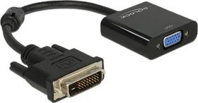 DeLOCK DVI auf VGA Adapterkabel, aktiv, schwarz (65658)