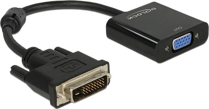 DeLOCK DVI auf VGA Adapterkabel, aktiv, schwarz