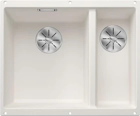 Blanco Subline 340/160-U InFino Unterbau Becken links weiß