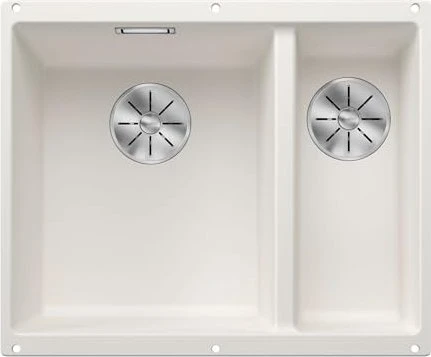 Blanco Subline 340/160-U InFino Unterbau Becken links weiß