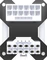 Corsair 12V-2x6 Winkeladapter 180°, PCIe 5.1 GPU Power Bridge, Stil A, Sense Pins innen, weiß Vorschaubild