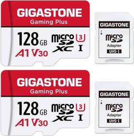 Gigastone Gaming Plus R100/W50 128GB Kit, UHS-I U3, A1, Class 10, 2er-Pack