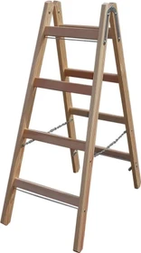 Krause Stabilo Professional Holz-Sprosse 2-tlg. Stehleiter, 2x 4 Stufen