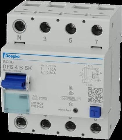Doepke Fehlerstromschutzschalter DFS 4 100-4/0,30-B SK (09166998)