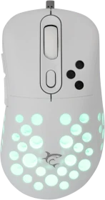 White Shark Azrael White Gaming Mouse, weiß, USB
