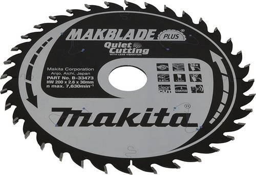 Makita Makblade Plus Kreissägeblatt 36Z, 200x2.6x30mm, 1 Stück