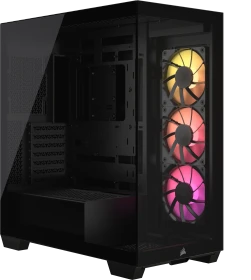 Corsair 3500X ARGB, schwarz, Glasfenster