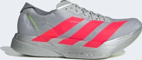 adidas Adizero Adios Pro 4 silver metallic/lucid red/grey (Herren)