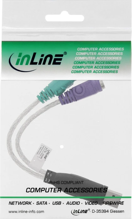 InLine USB 2.0 auf PS/2 Adapter