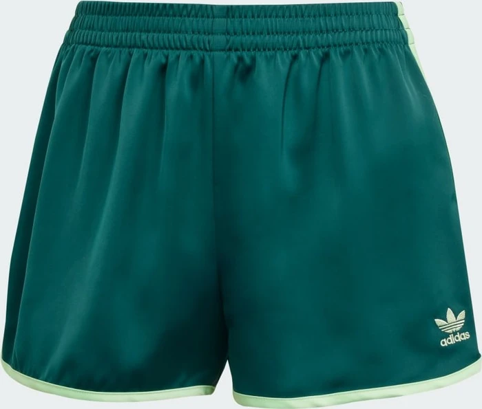 adidas Adicolor 3-Streifen Sprinter Laufhose kurz collegiate green/semi green spark (Damen)
