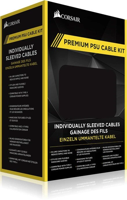 Corsair PSU Cable Kit Type 4 - Pro Package - Gen3, weiß/schwarz