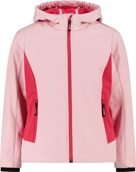 CMP Softshell Melange Fix Hood Funktionsjacke rosa (Junior)