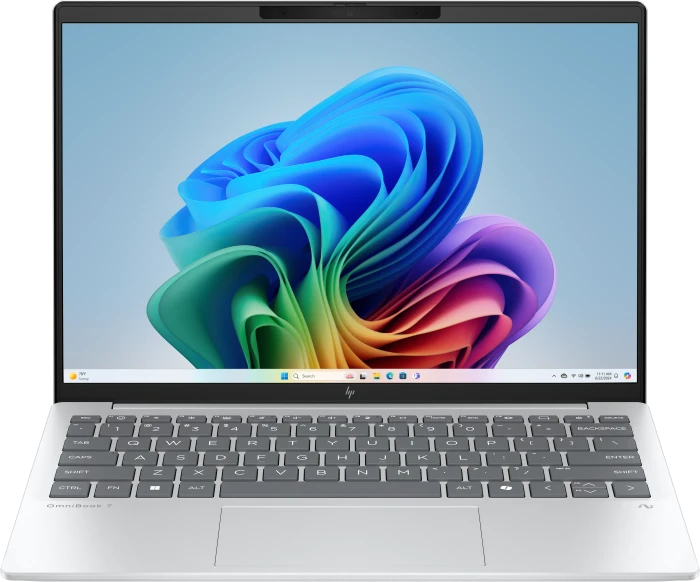 HP OmniBook 7 Aero NGAI 13-bg1770ng, Glacier Silver, Ryzen AI 7 350, 16GB RAM, 1TB SSD, DE