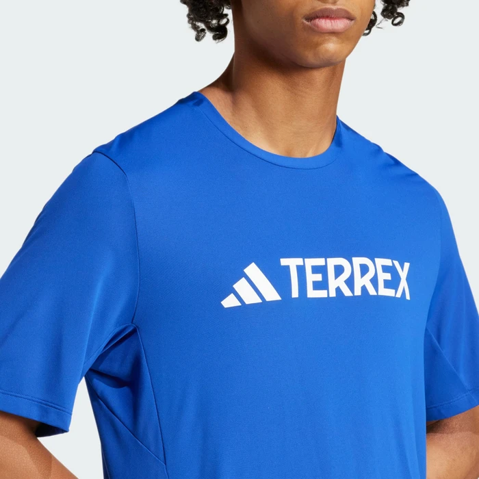adidas Terrex Multi Climacool Logo Tech Funktionsshirt kurzarm semi lucid blue (Herren)