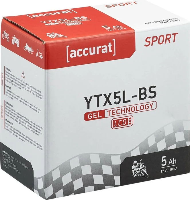 Accurat Sport GEL LCD YTX5L-BS