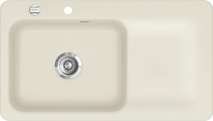 systemceram Juna 90 Einbau Becken links jasmin